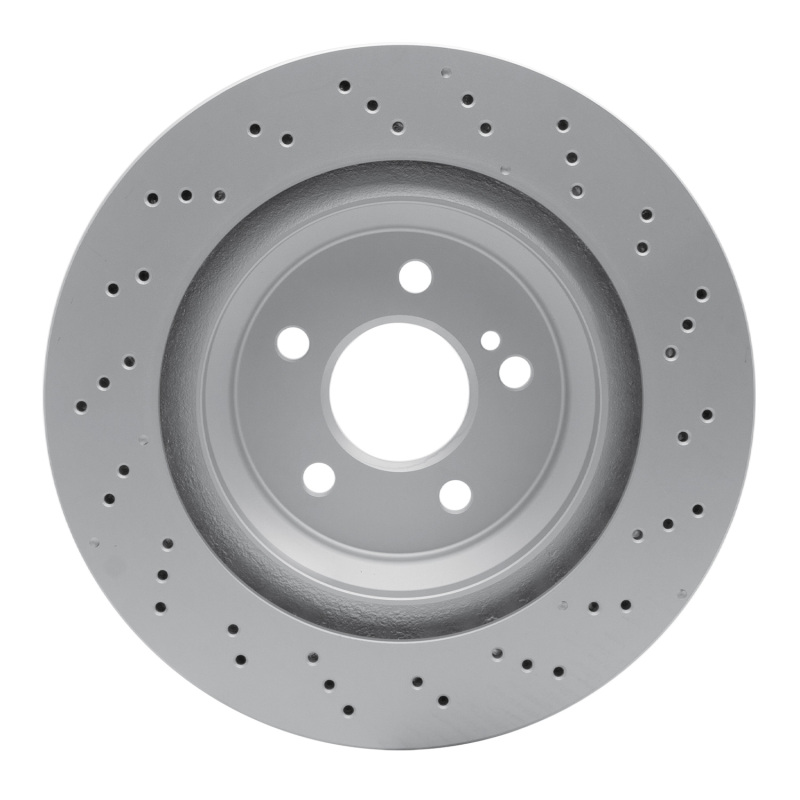 Mercedes-Benz SL400 Brake Rotor (1) - Rear - R1 Concepts - Drilled Carbon Alloy GeoMET - `13-`20